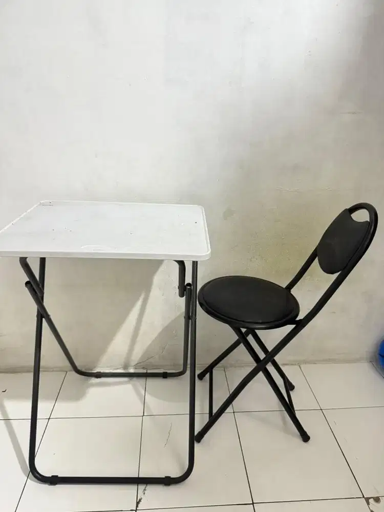 Jual kursi lipat meja 1 set serbaguna