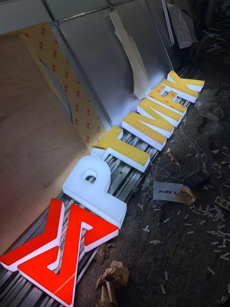 jasa neon box | huruf timbul | branding | papan nama