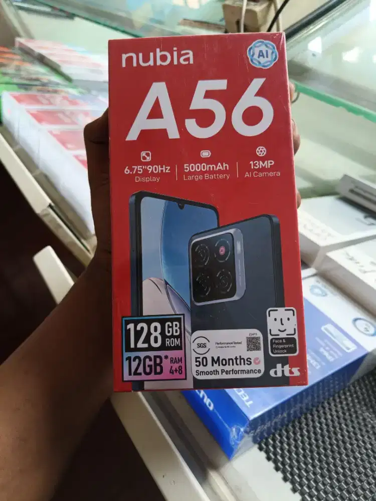 new nubia a56 4/128 garansi resmi 1th