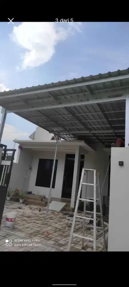 Pasang kanopy baja ringan murah sejabodetabek