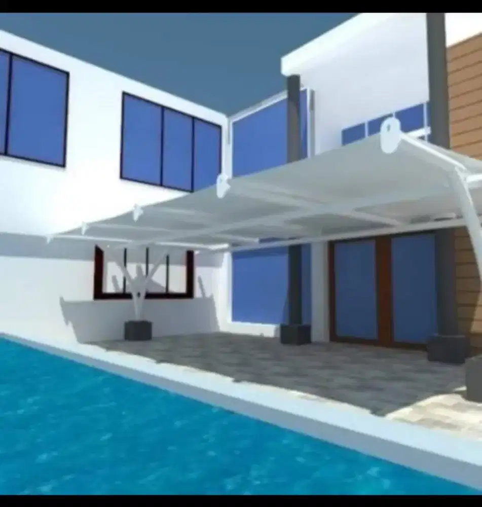 AHLI PASANG ATAP KANOPI MEMBRAN DESAIN MODERN