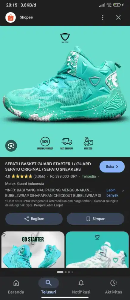 sepatu basket guard ori