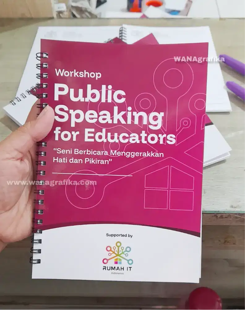 Cetak blocknote custom logo fullcolor FREE desain