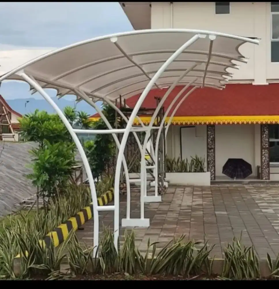 SPESIALIS AHLI PASANG ATAP CANOPY MEMBRANE DESAIN MODERN & BERGARANSII
