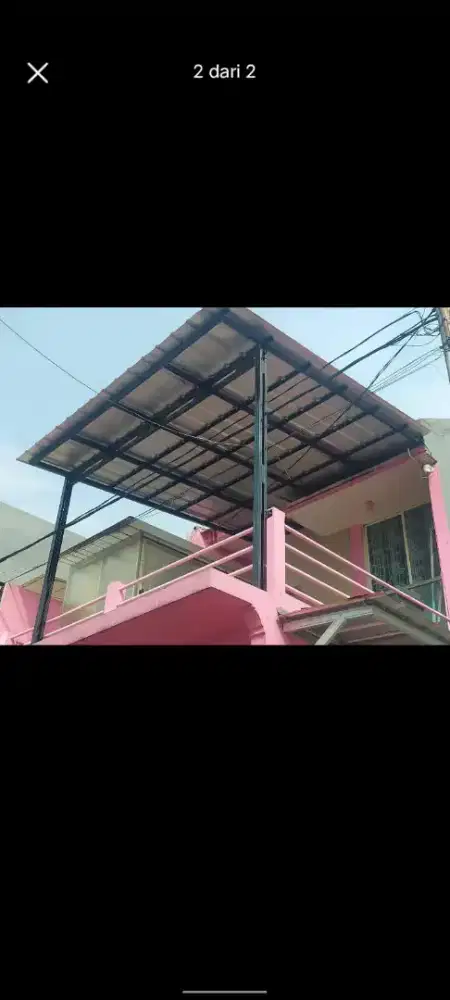 Pasang kanopy baja ringan murah