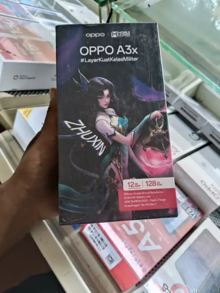 new oppo a3x 6/128 garansi resmi 1th