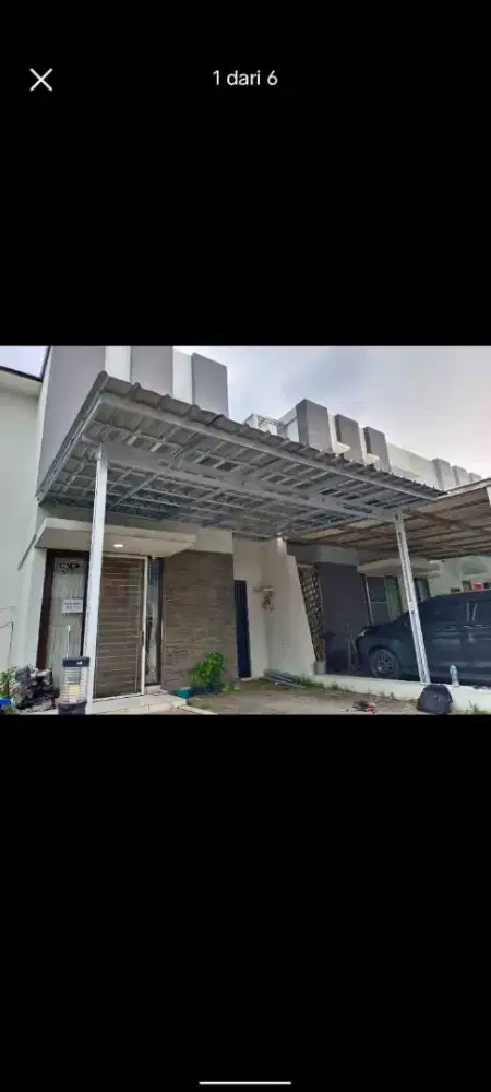 Pasang kanopy baja ringan