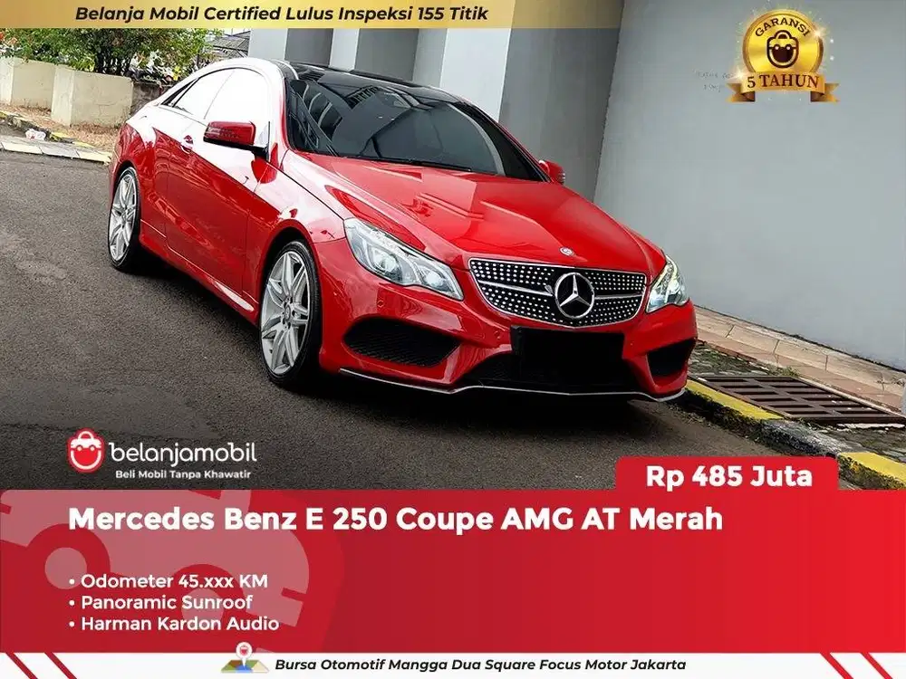 [ KM LOW ] Mercedes Benz Mercy E250 E 250 Coupe AMG AT 2013/2014