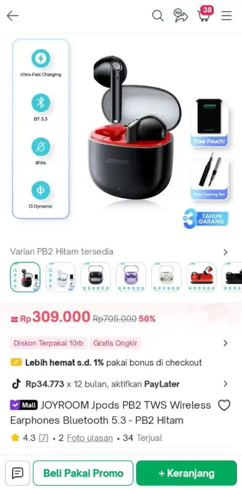 Headset Bluetooth/ TWS Murmer