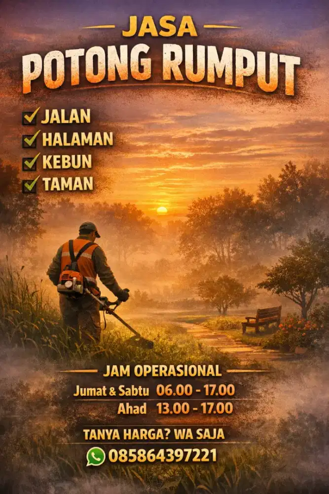 Jasa potong rumput
