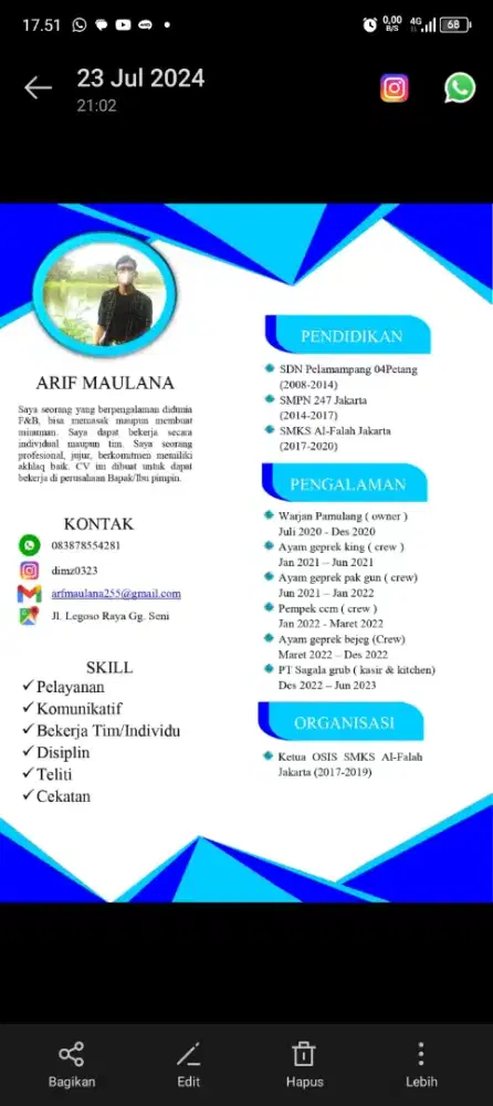 Mencari lowongan pekerjaan FNB