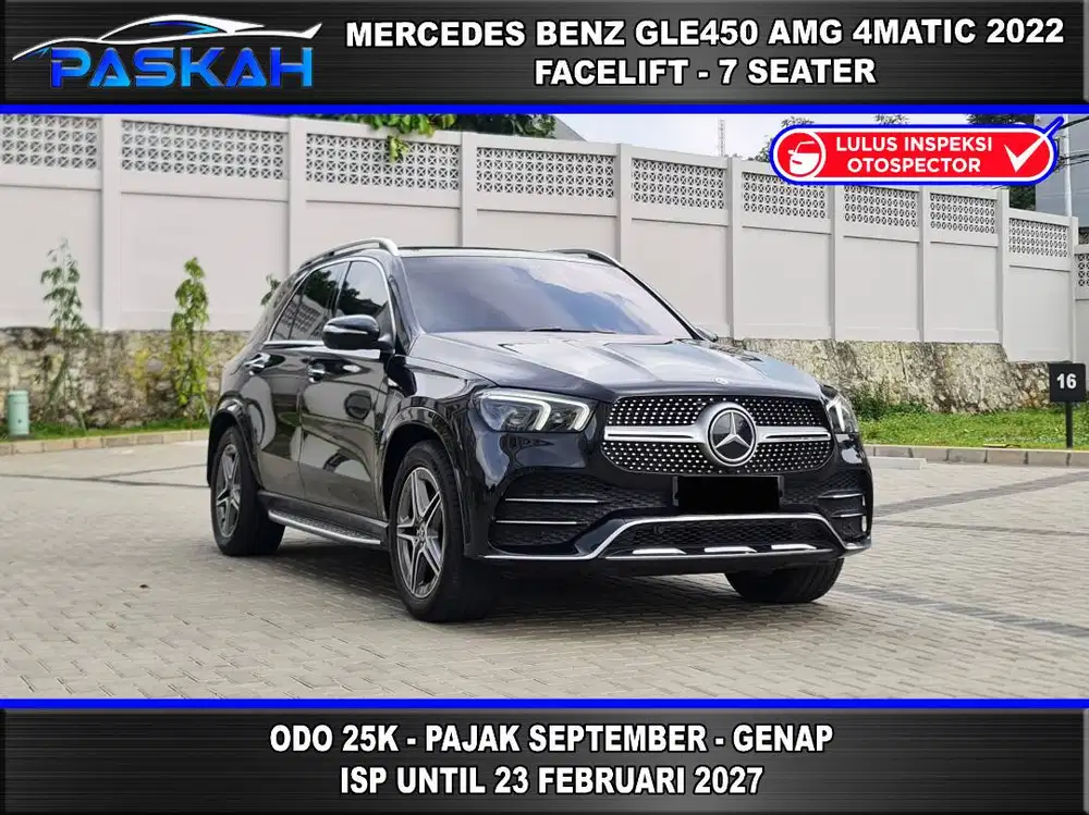 Odo=25 PAJAK=SEPTEMBER BUNGA=4% MERCEDES BENZ GLE450 2022 GLE 450 2022