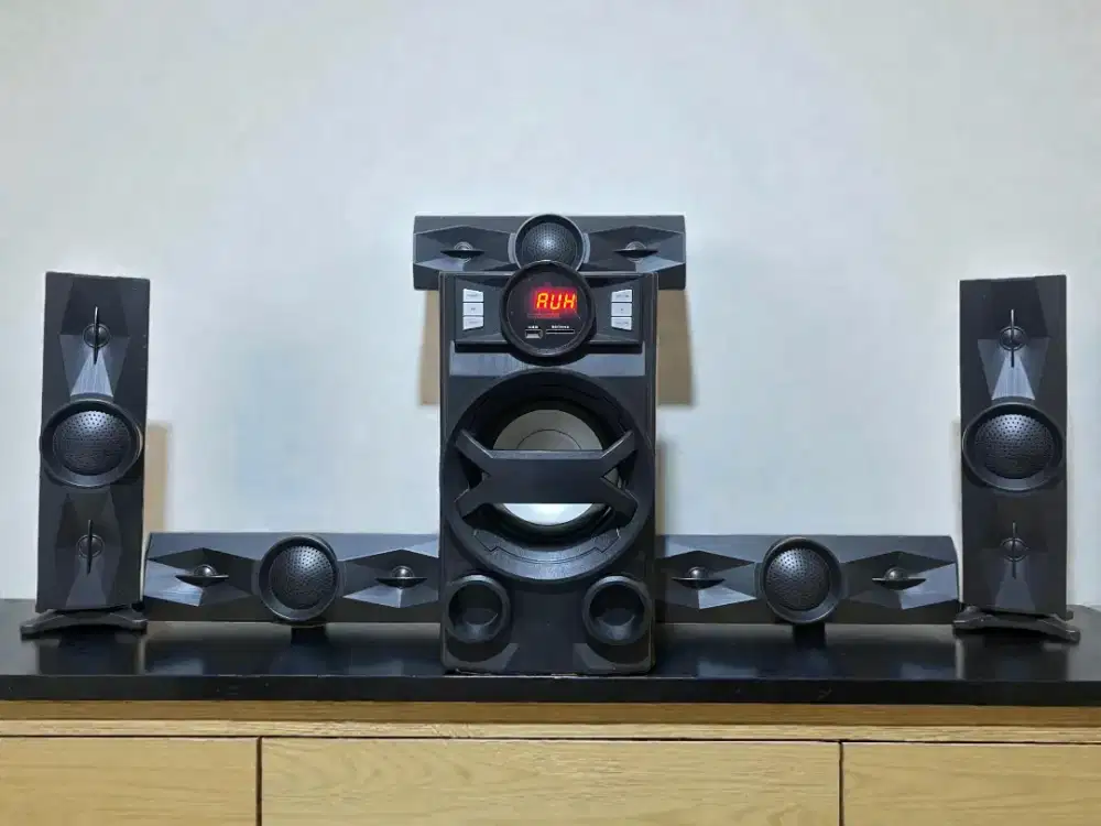 Salon Speaker Aktif Home Theater real 5.1CH Bluetooth FM dll