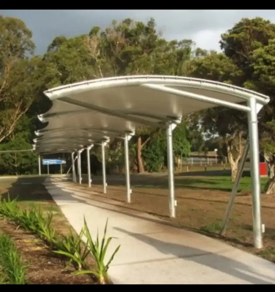 PASANG BARU ATAP KANOPI MEMBRAN BERGARANSII