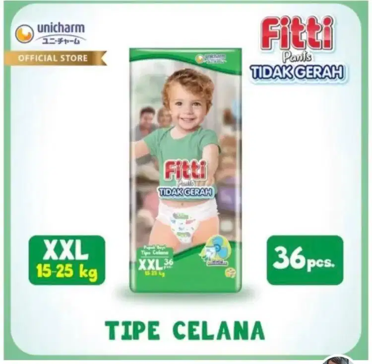 FITTI PANTS XXL 36 PCS -POPOK BALITA