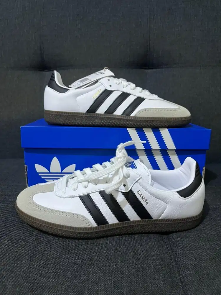 Sepatu Adidas Samba OG White Black