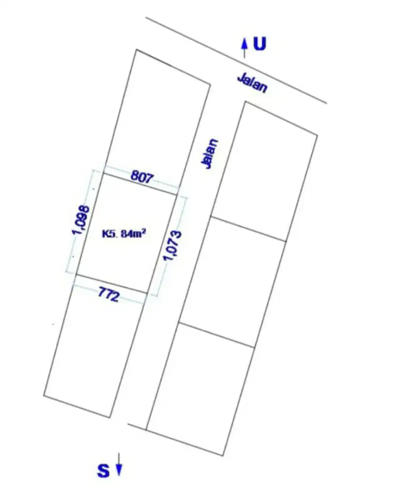 Tanah murah dekat ke pasar Kotagede di prenggan Tegalgendu Kotagede