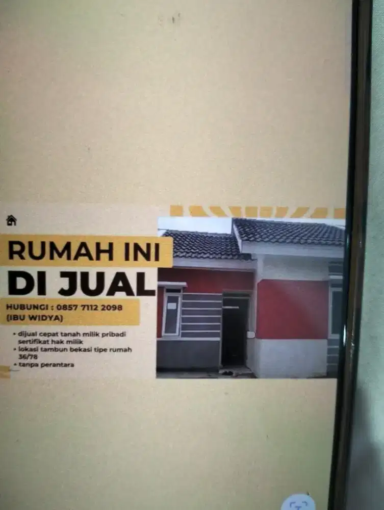 Jual rumah.seadanya.