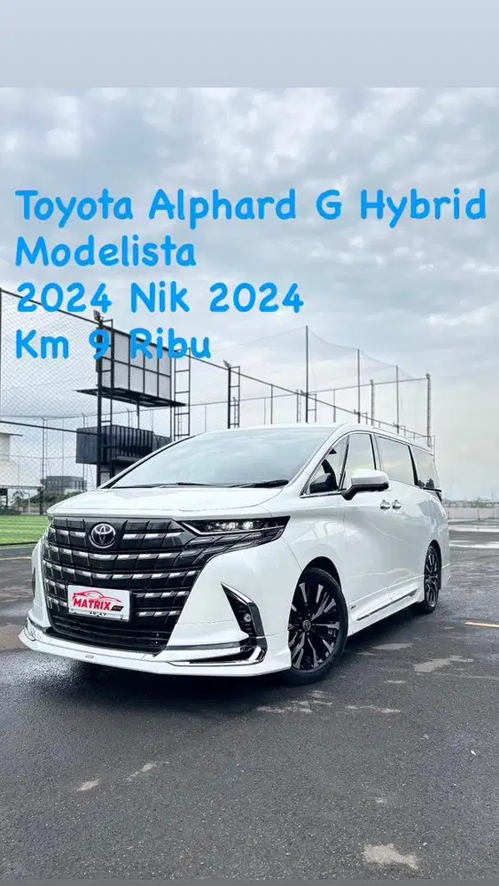 Toyota Alphard G Hybrid modelista Nik 2024 White on black Siap pakai