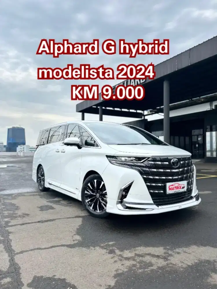 Toyota Alphard G hybrid modelista 2024 AT Matic Genap ganjil