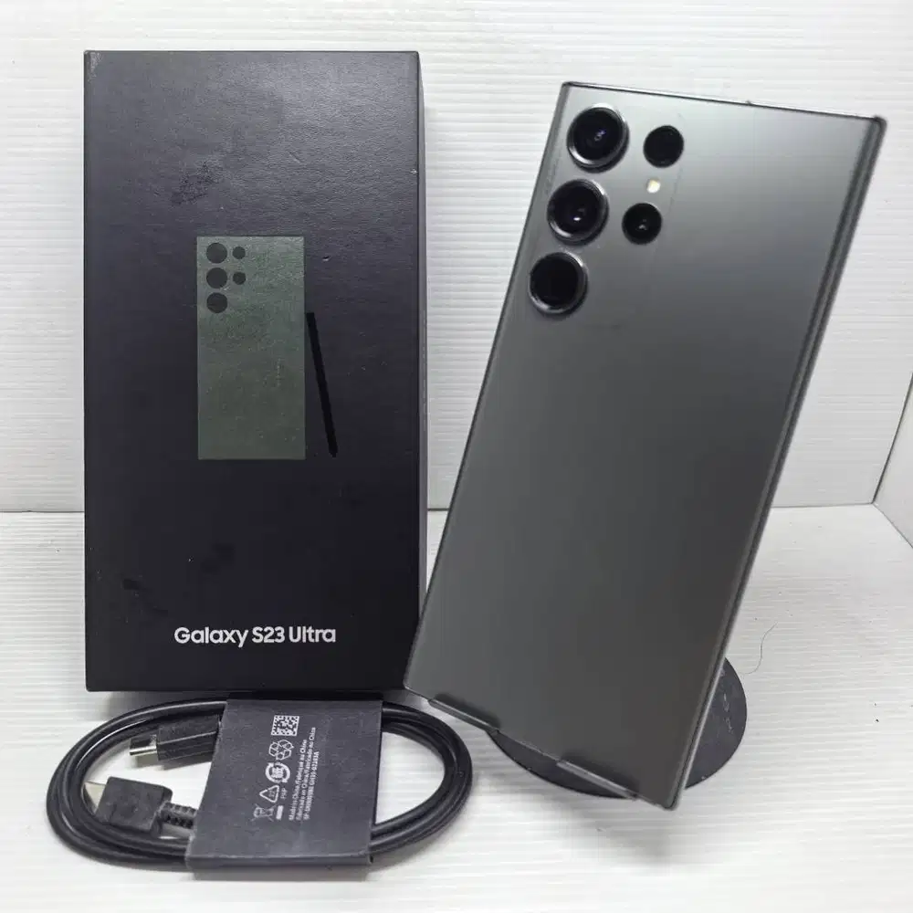 LENGKAP SAMSUNG GALAXY S23 ULTRA 5G 12/256 SEIN RESMI  GREEN NO MINUS!