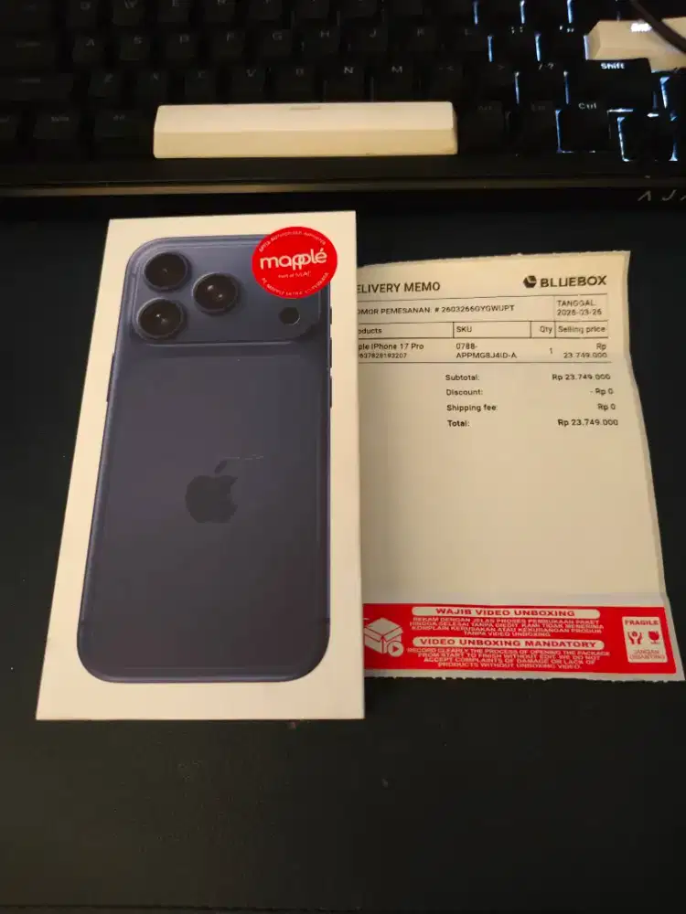 Iphone 17 Pro 256gb New BNIB segel baru IBOX Digimap resmi