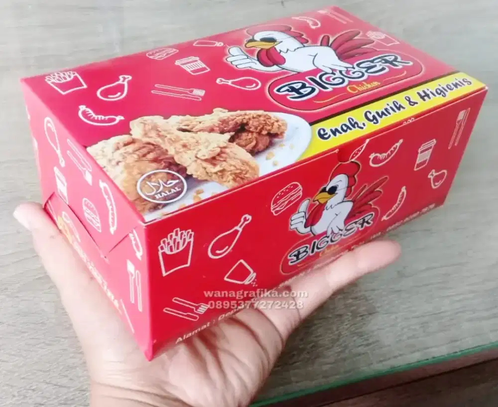 Cetak Dus box fullcolor media Promosi makanan