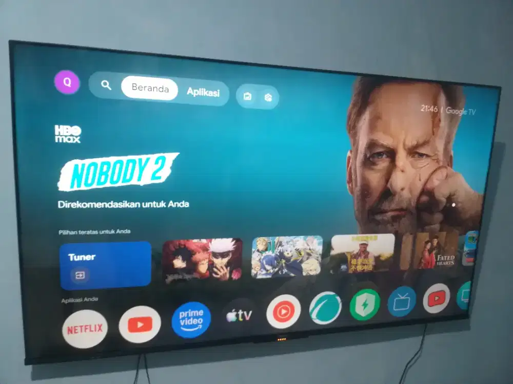 Tv geogle hisense 65 inch 4k UHD bezelles