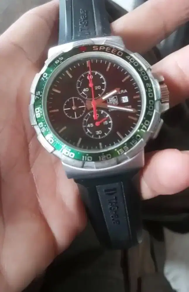 Tag Heuer Carrera Chronograph. Strap Rubber Panjang.