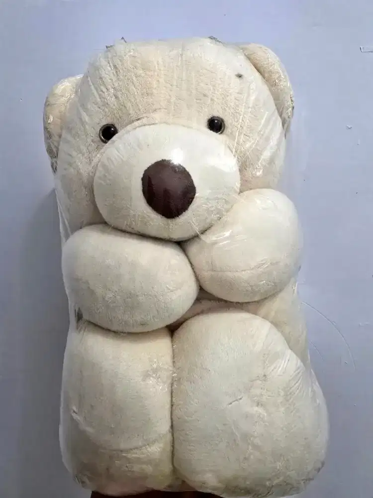 Boneka Teddy Bear Krem - Sudah Laundry+segel plastik