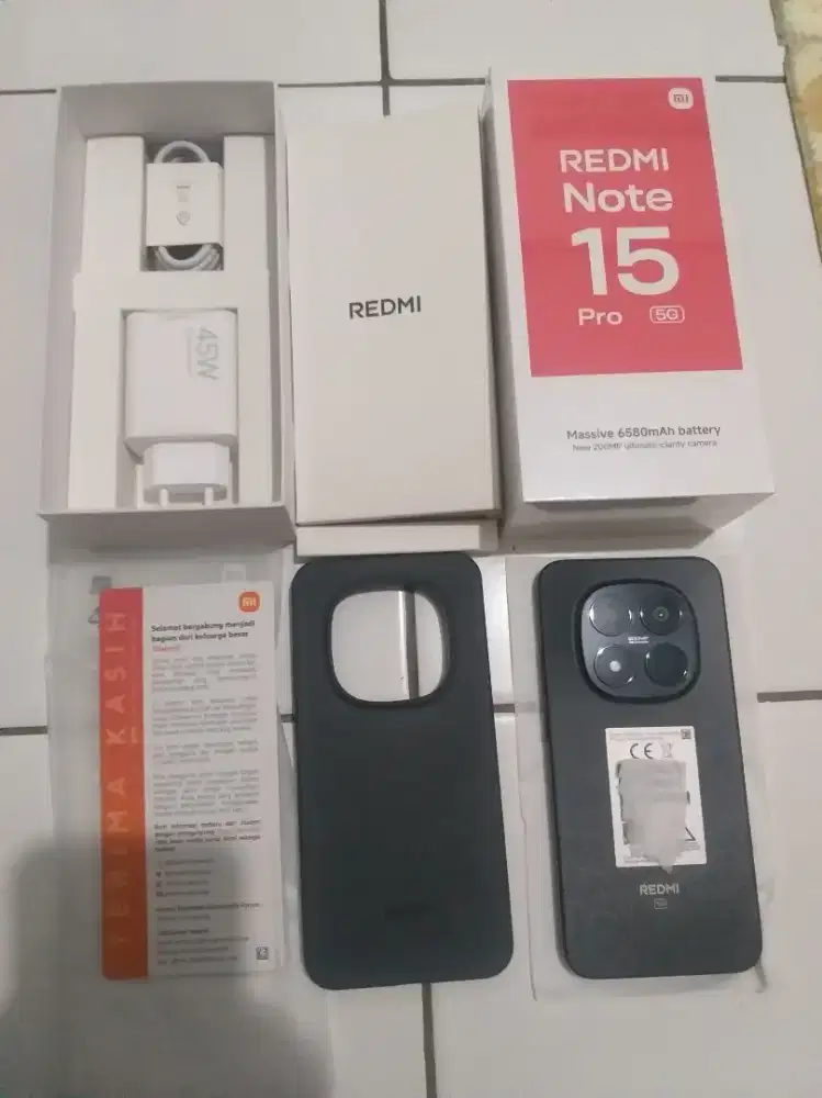 Jual Redmi Note 15 Pro 5G Fullset Mulus 99,9% Mulus Like New