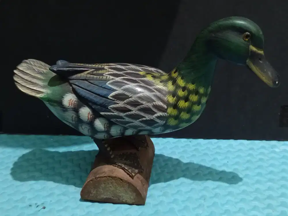 Pajangan Bebek Kayu Vintage Made in Taiwan