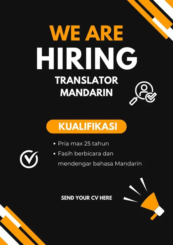 DICARI TRANSLATOR MANDARIN PENERJEMAH BAHASA MANDARIN