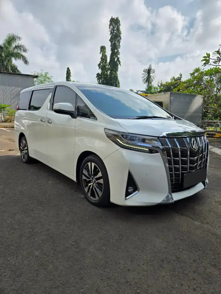 Toyota Alphard G 2018 Facelift New Putih Sunroof Dp murah