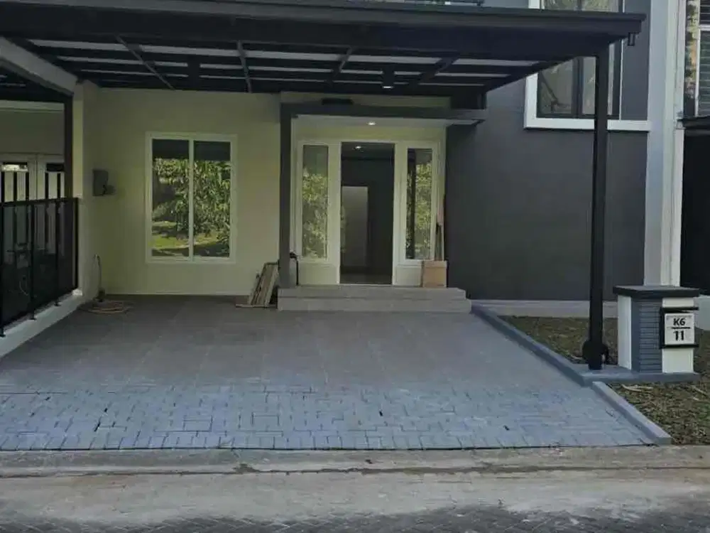 Rumah Renovasi Baru Depan Taman di Delatinos BSD Cluster Carribean Island