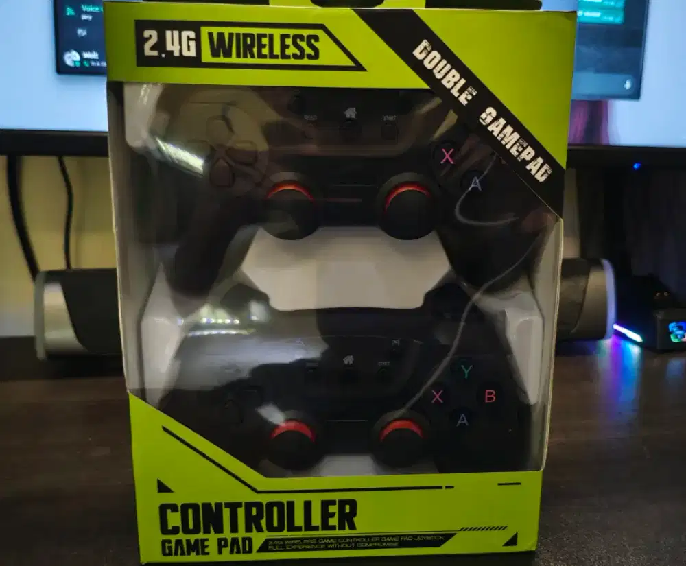 Double Joystick/Controller Gamepad Turbo Wireless Dongle