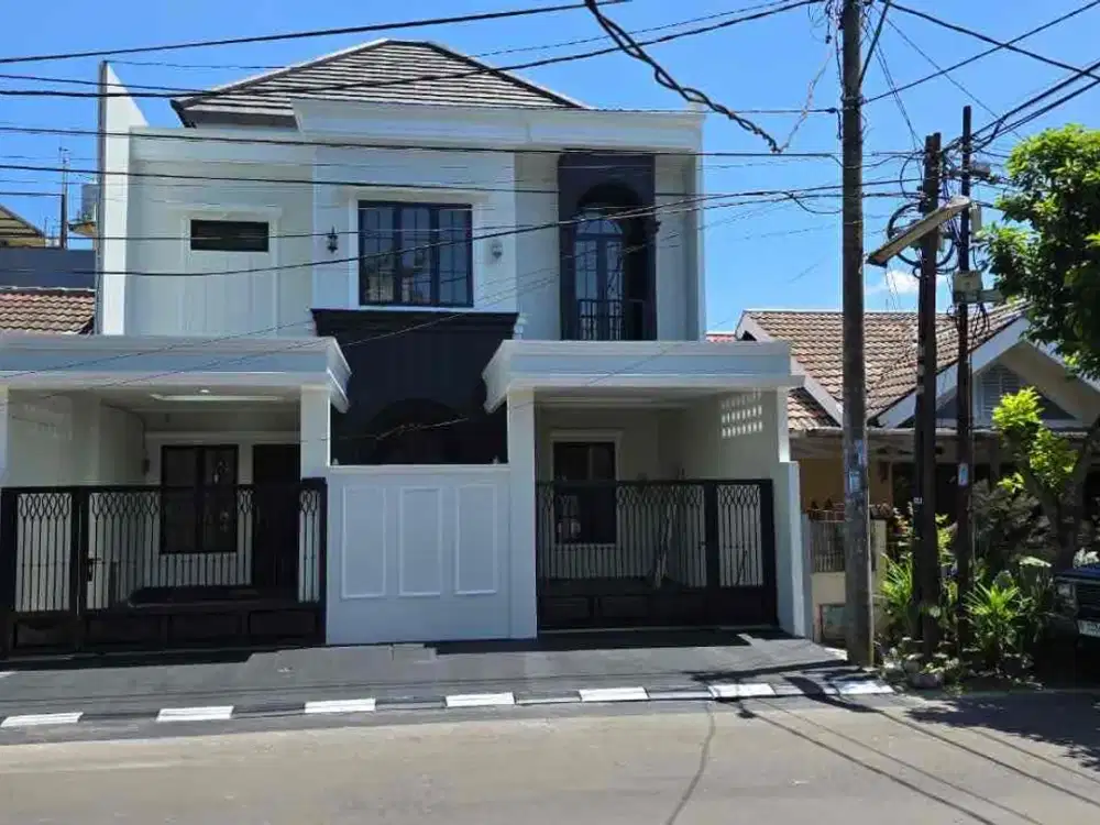Rumah Baru 2 Lantai di BSD Nusa Loka Ada Taman Depan Belakang dan Samping Siap Huni