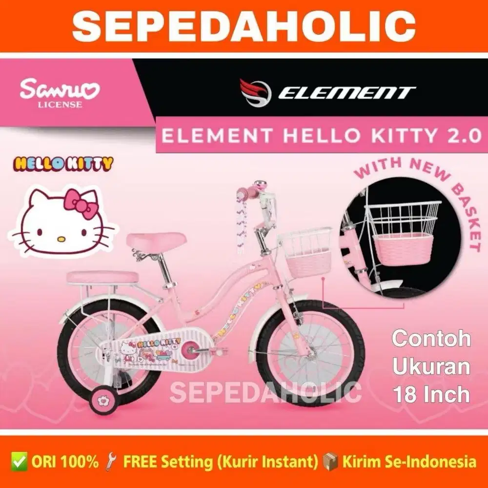 SEPEDA ANAK PEREMPUAN HELLO KITTY