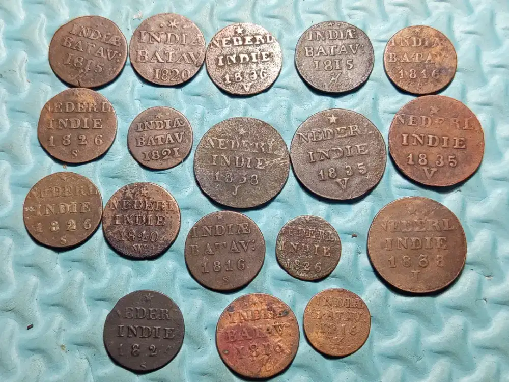 18pcs Koin jaman Penjajahan