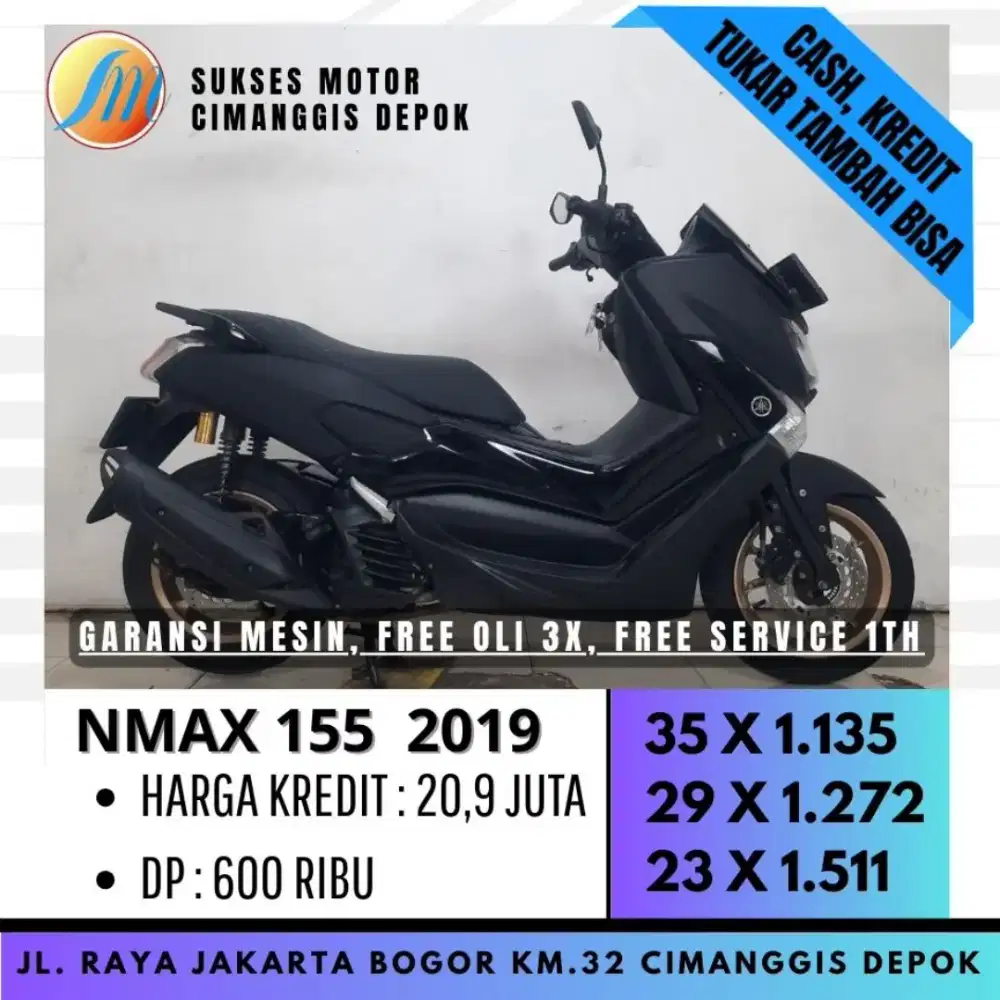 YAMAHA NMAX OLD 2019 DP 600 BERGARANSI [SUKSES MOTOR]