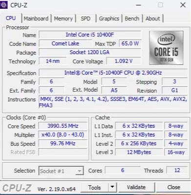 PC Rakitan Core I5 Gen 10 + 1TB SSD + 16 GB RAM Corsair dual Chanel