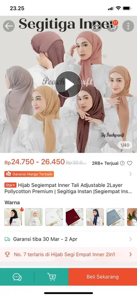 Hijab instan segitiga