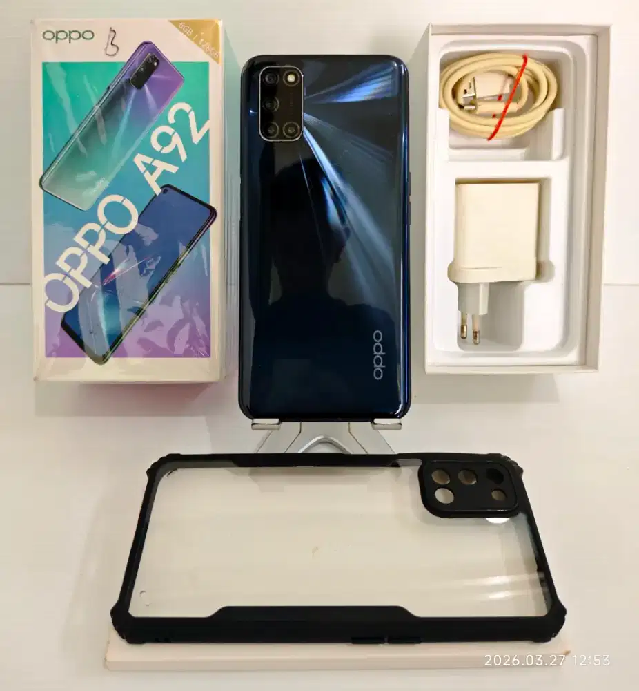 Oppo A92 6/128 Gb Mulus98% Fullset Original Garansi Ex Resmi bs TT/BT