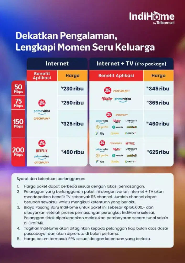 Wifi Indihome 50Mbps
