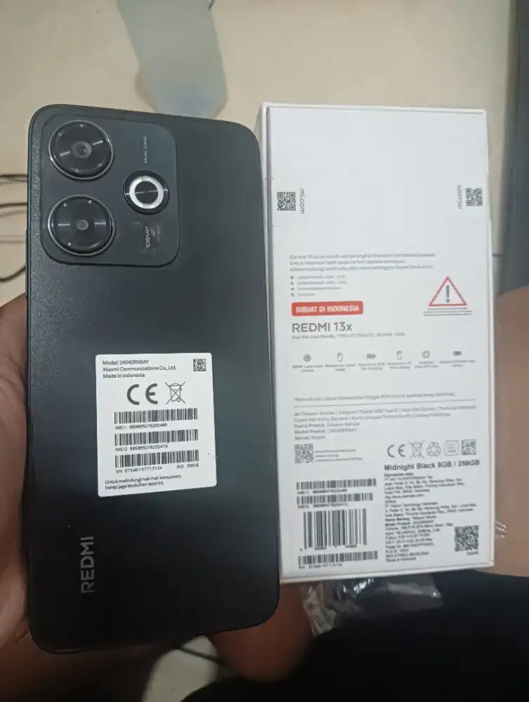 Redmi 13x nfc ram8+8/256 fulset resmi