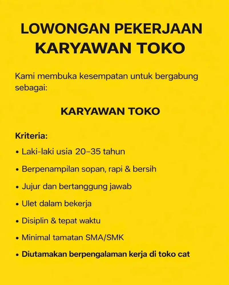 Lowongan pekerjaan
