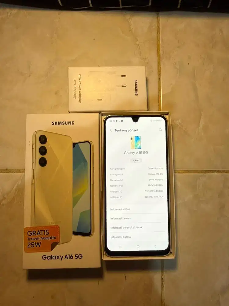 Samsung a16 5g 8/256 sedikit tidak mulus