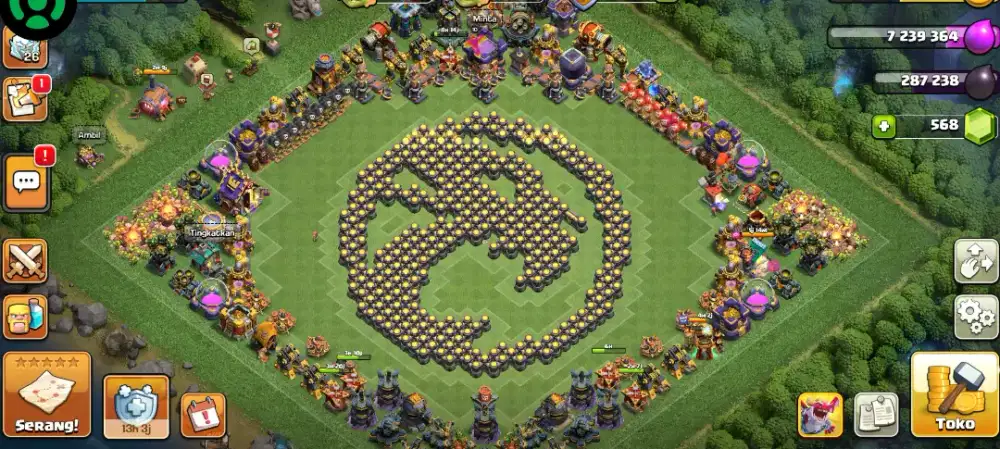 Akun coc th 17 hero max 4