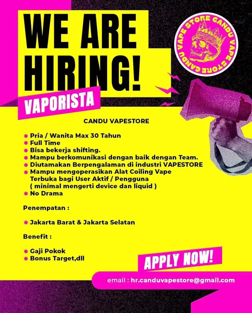 VAPORISTA ( JAGA TOKO VAPE )