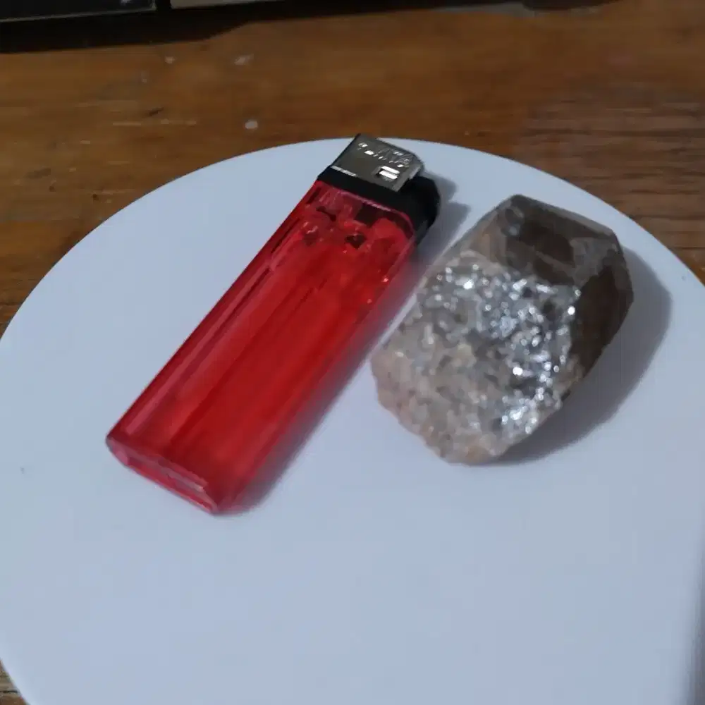 Bahan kecubung smoky quartz natural